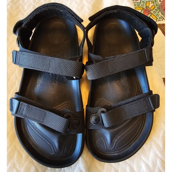 Birkenstock Shoes - Birkenstock Kalahari Womens Size 38 Birko-Flor Futura Black Hook & Loop Sandal